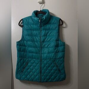 Talbots Turquoise Quilted Vest